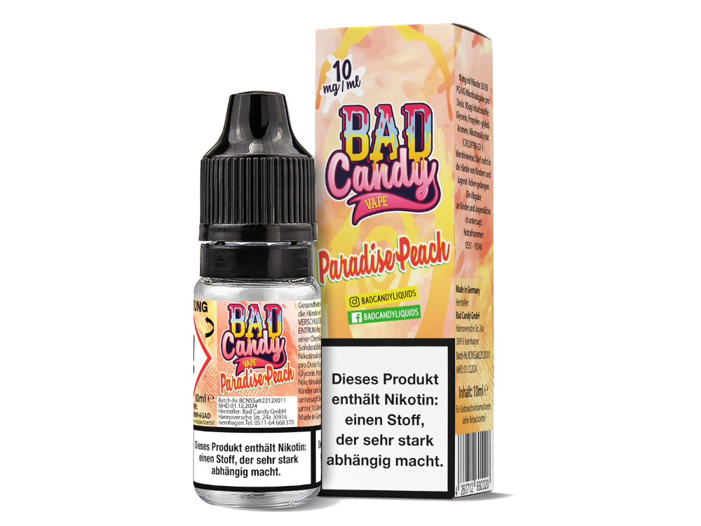 Bad Candy Liquids - Paradise Peach - Nikotinsalz Liquid