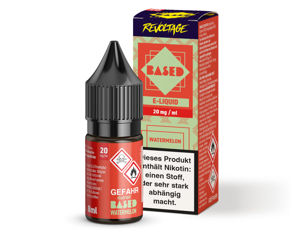 Revoltage - BASED - Hybrid Nikotinsalz Liquid 8 ml Revoltage - BASED - Hybrid Nikotinsalz Liquid 8 ml