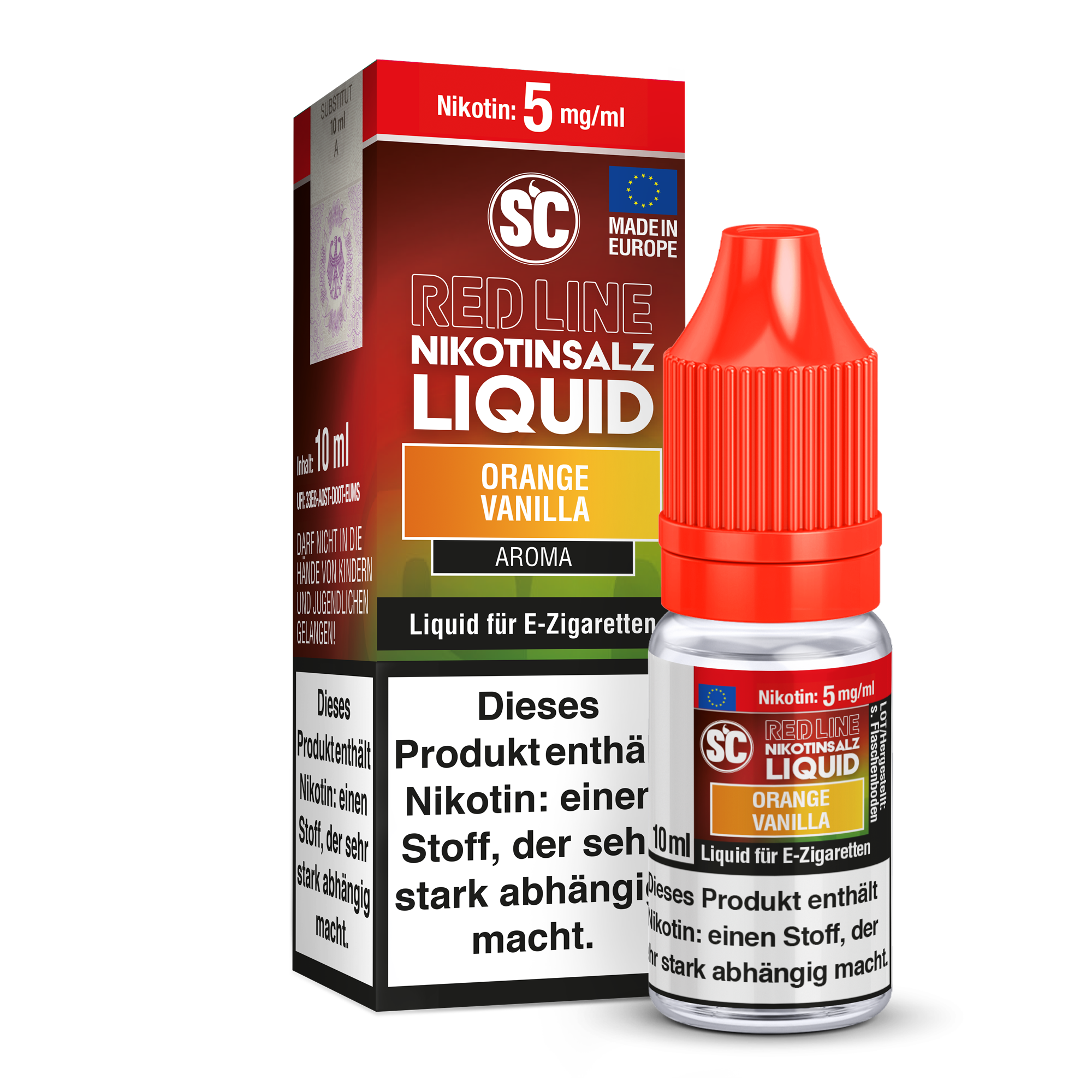 SC - Red Line - Orange Vanilla - Nikotinsalz Liquid SC - Red Line - Orange Vanilla - Nikotinsalz Liquid