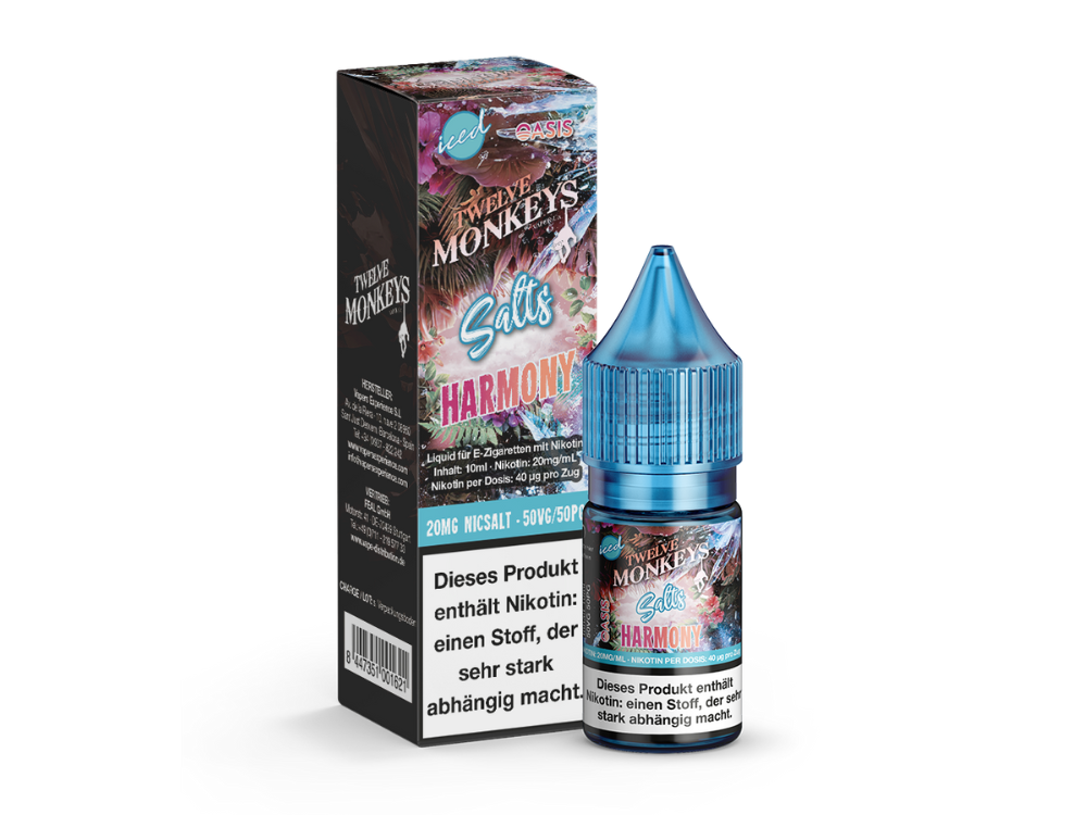 Twelve Monkeys - Iced - Nikotinsalz Liquid Twelve Monkeys - Iced - Nikotinsalz Liquid