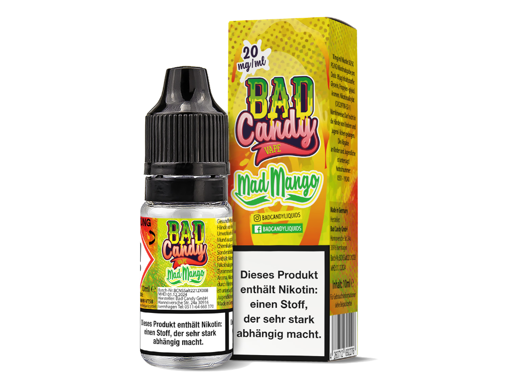 Bad Candy Liquids - Mad Mango - Nikotinsalz Liquid Bad Candy Liquids - Mad Mango - Nikotinsalz Liquid
