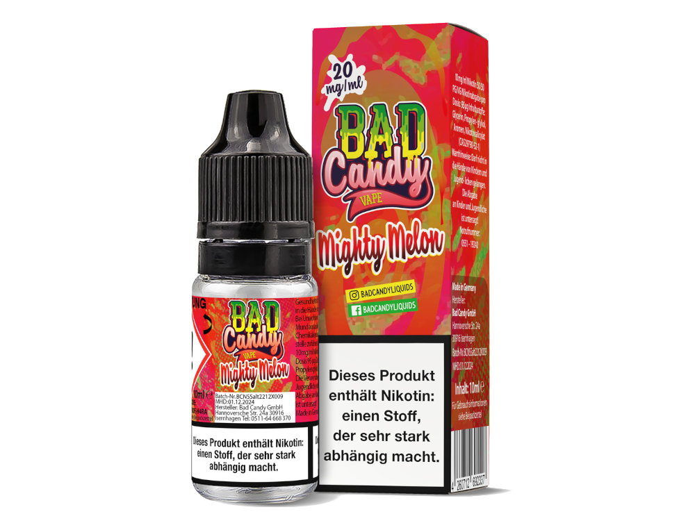 Bad Candy Liquids - Mighty Melon - Nikotinsalz Liquid Bad Candy Liquids - Mighty Melon - Nikotinsalz Liquid
