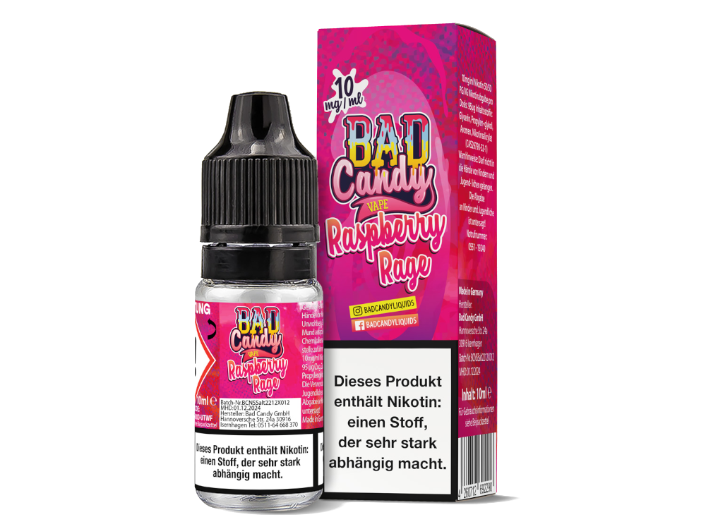 Bad Candy Liquids - Raspberry Rage - Nikotinsalz Liquid