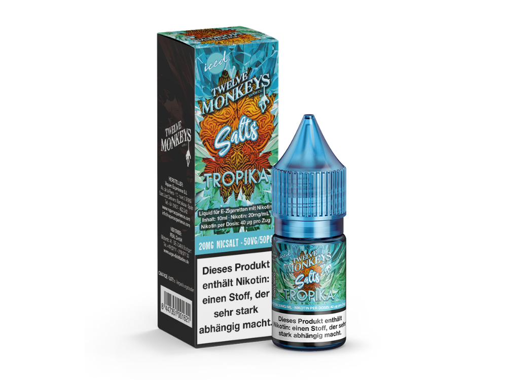 Twelve Monkeys - Iced - Nikotinsalz Liquid Twelve Monkeys - Iced - Nikotinsalz Liquid