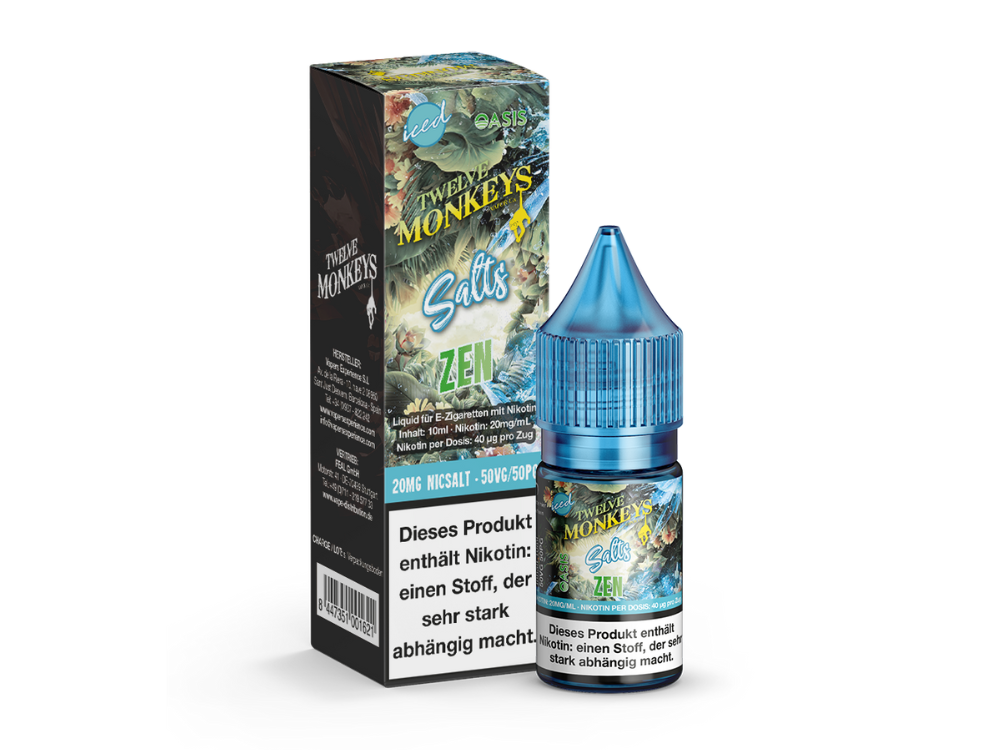 Twelve Monkeys - Iced - Nikotinsalz Liquid Twelve Monkeys - Iced - Nikotinsalz Liquid