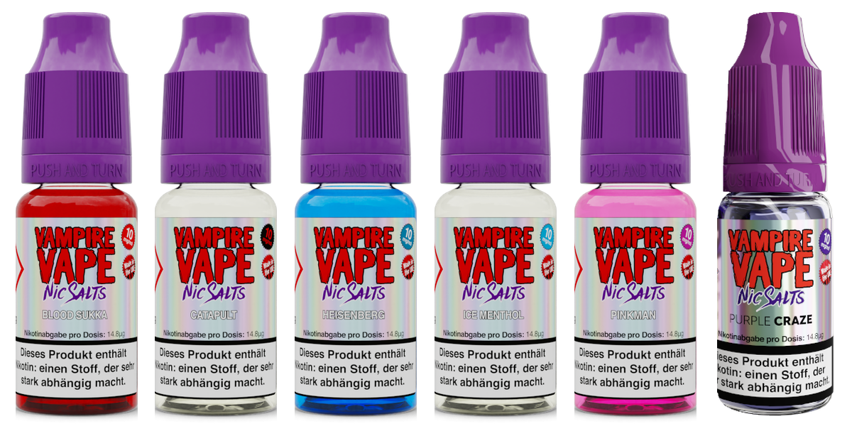 Vampire Vape - Nikotinsalz Liquid – Übersicht