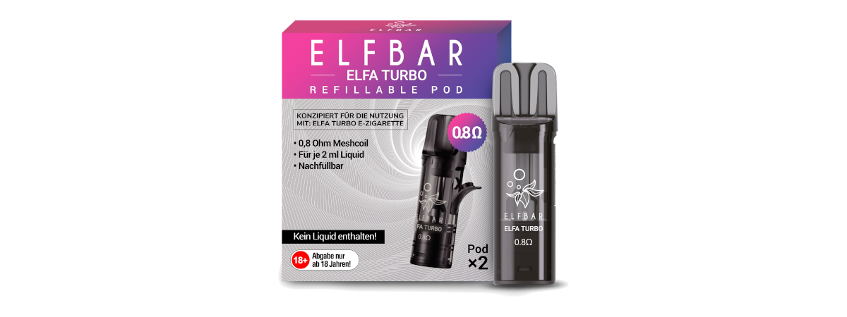 Elfbar Elfa Turbo Pod (2 Stück pro Packung) – Übersicht