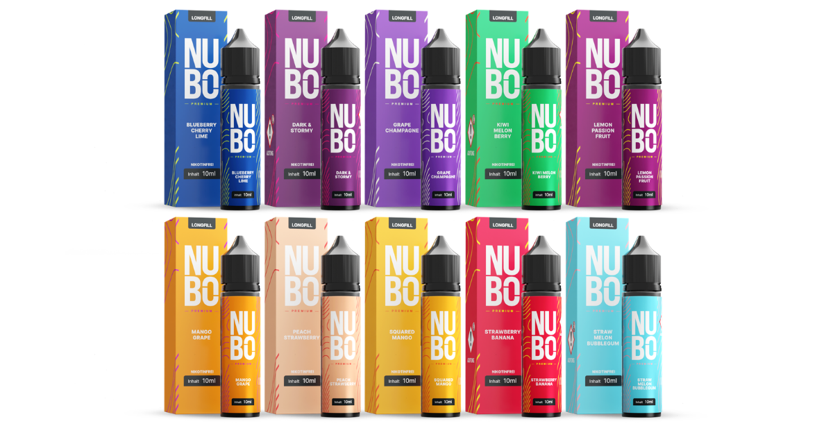 NUBO - Longfills 10 ml – Übersicht