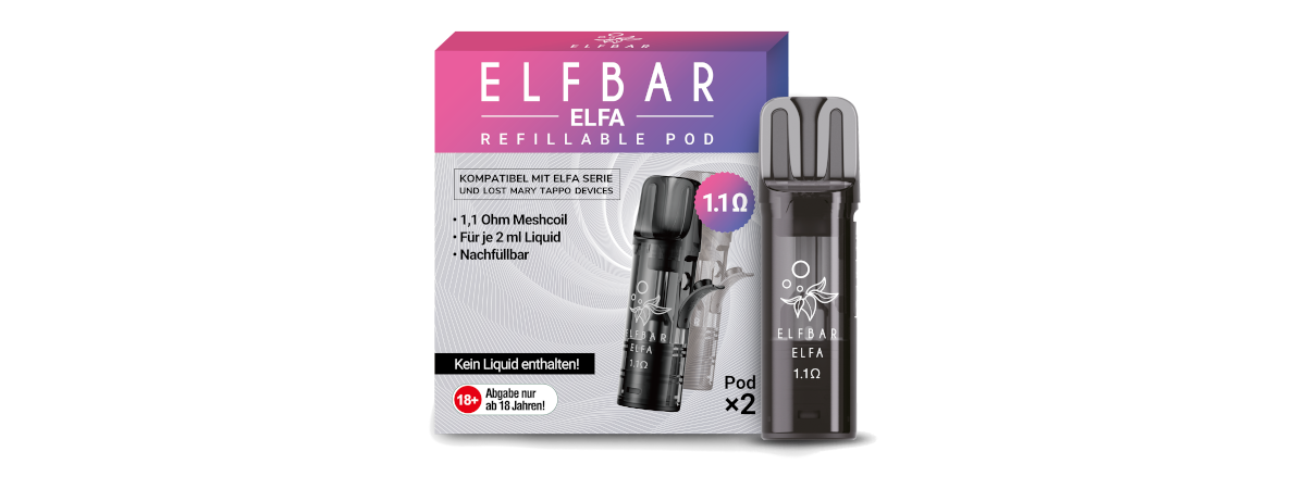 Elfbar Elfa Leer-Pod (2 Stück pro Packung) – Übersicht