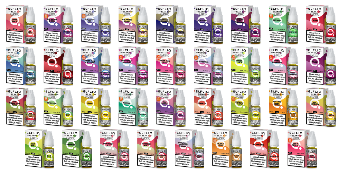 ELFLIQ - Nikotinsalz Liquid – Übersicht