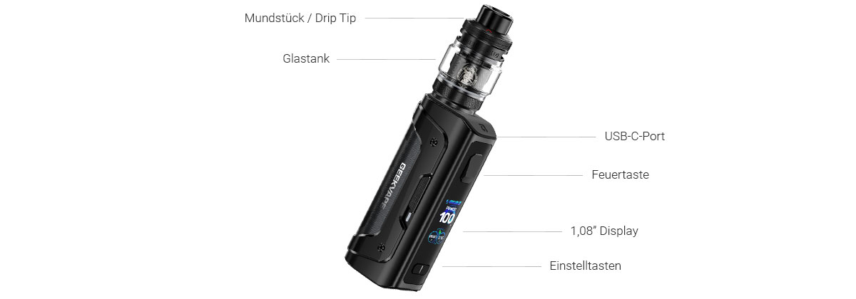 GEEKVAPE Aegis Solo 5 – Aufbau