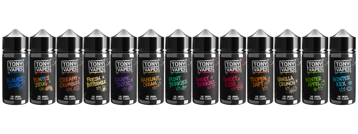 TONY VAPES - Longfills 10 ml – Übersicht